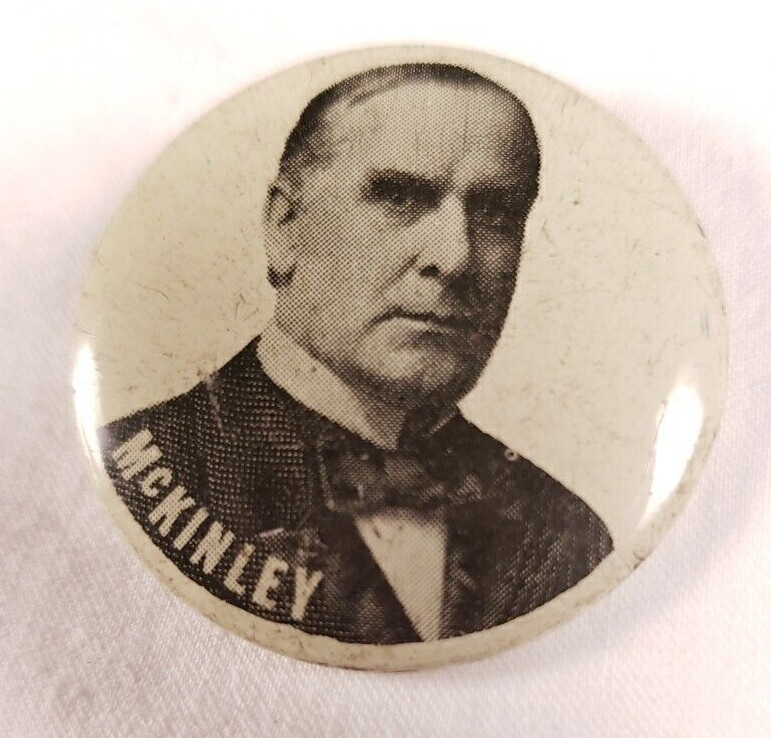 William McKinley Pin Pin-back Button Badge Reproduction