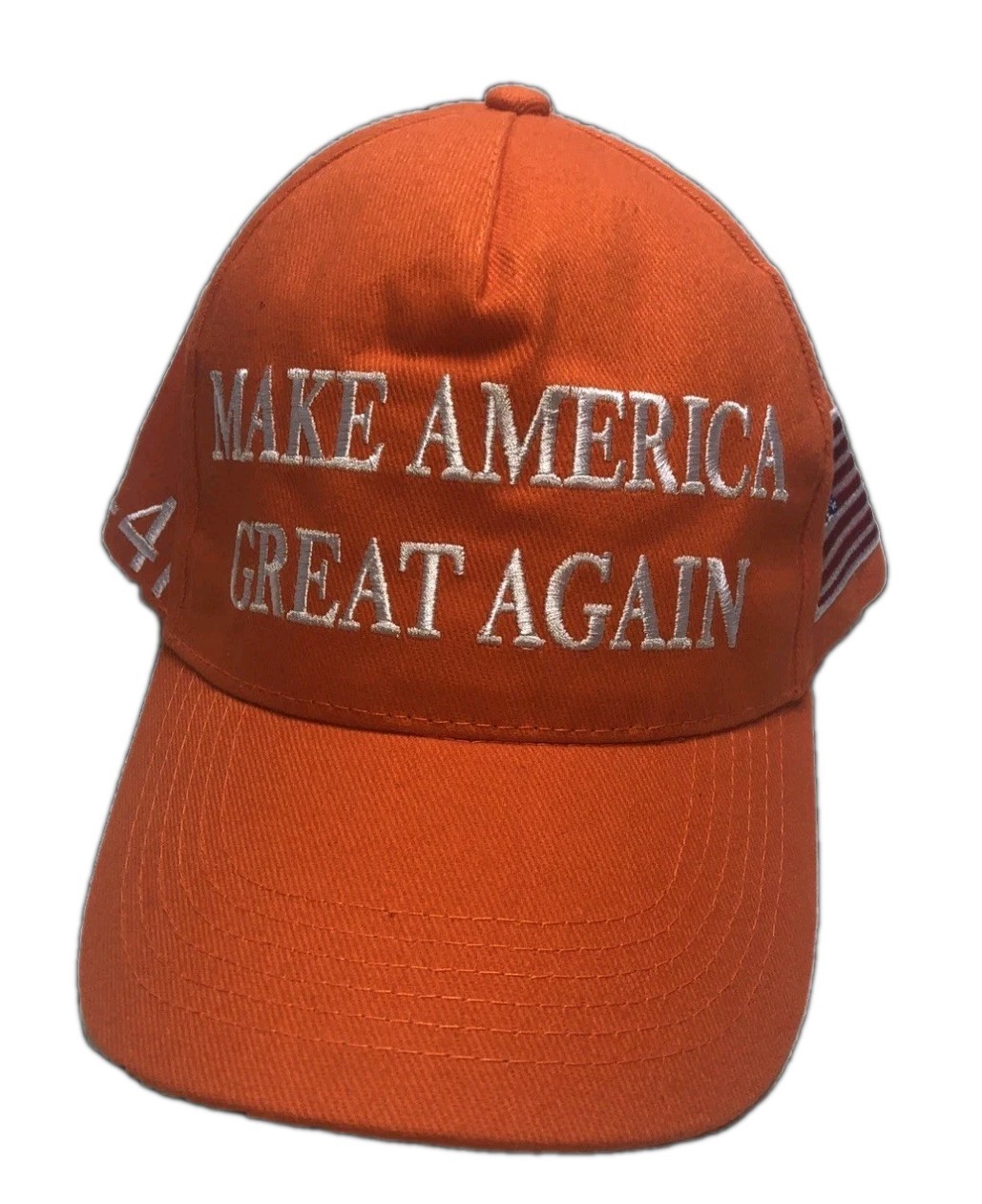 Make America Great Again Trump Hat 45-47 president Orange Snapback Trucker Hat