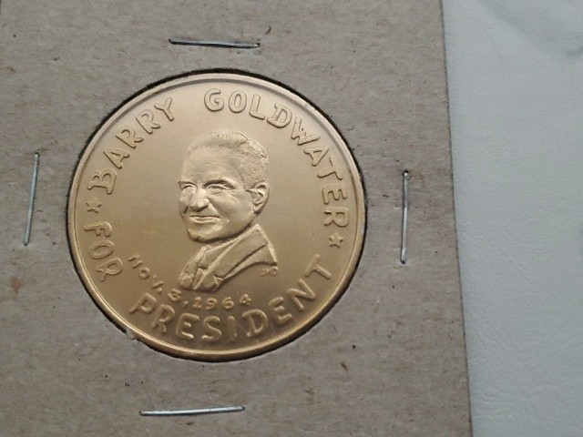 1964 Barry Goldwater For President For A Stronger America Elephant Liberty Medal