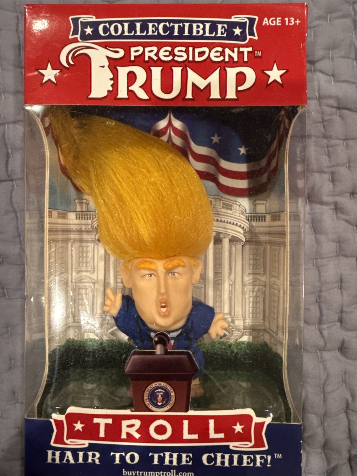 PRESIDENT DONALD TRUMP COLLECTIBLE TROLL DOLL MAKE AMERICA GREAT AGAIN FIGURE.