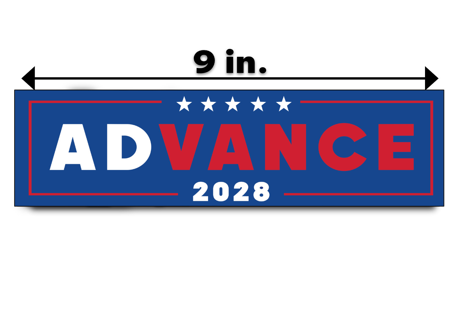 JD Vance 2028 Bumper Sticker Decal Political Republican President Trump Maga