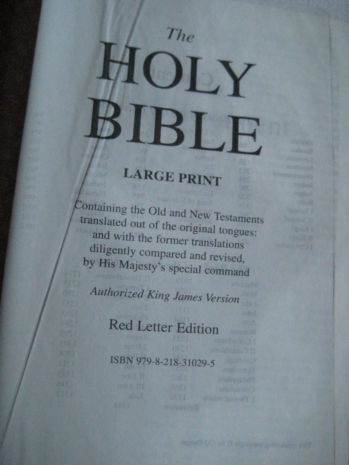 God Bless The USA Bible President Donald Trump Inauguration Day Edition LG Print