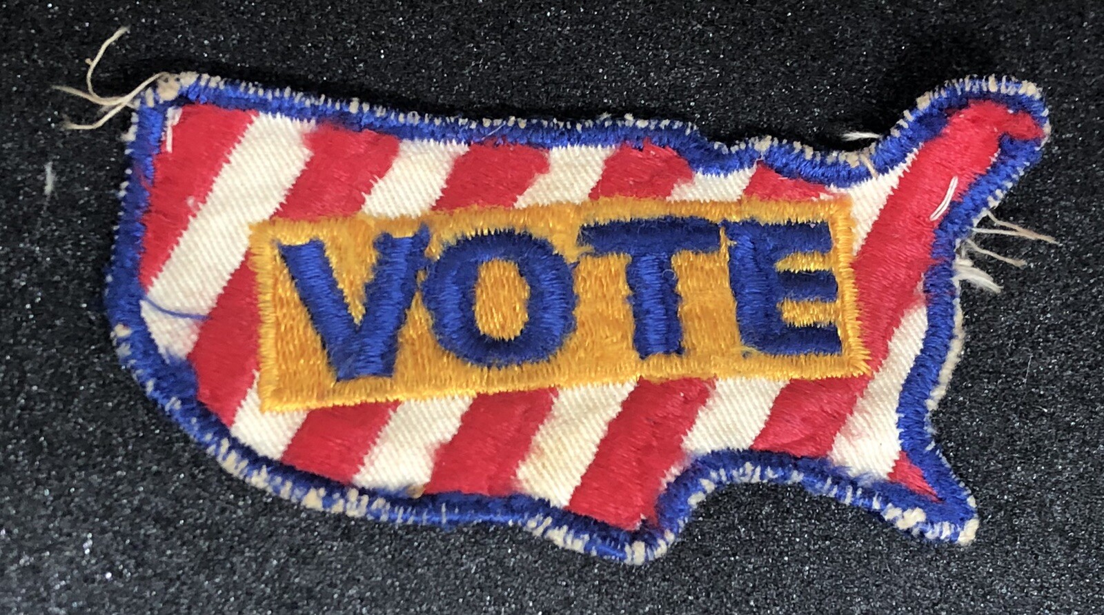Vintage Biker Jacket Patch US Political Vote Patch USA Poll Worker Patch