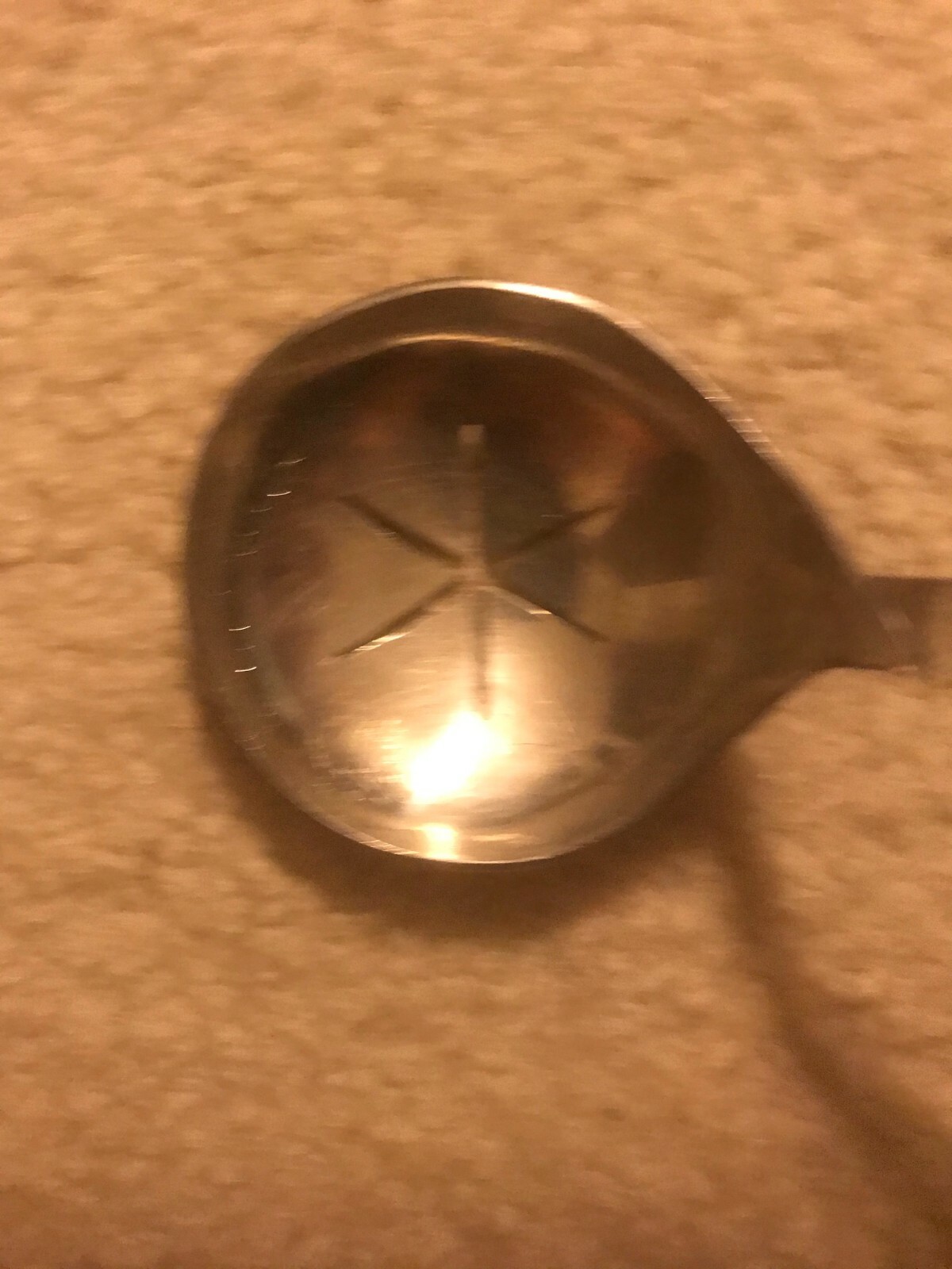 Vtg handmade SILVER PLATED SUGAR SIFTER TEA STRAINER SERVING SPOON LADLE 8.75″L