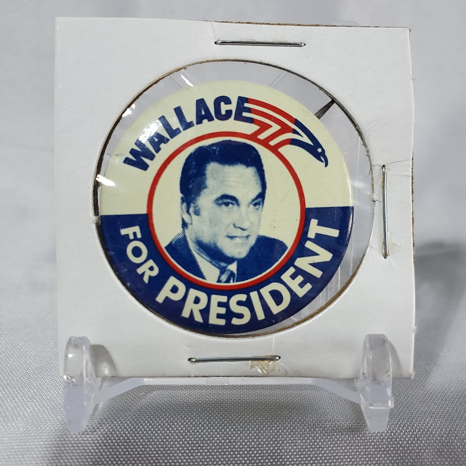 Vintage 1972 George “Wallace For President” Political Campaign Button Pin