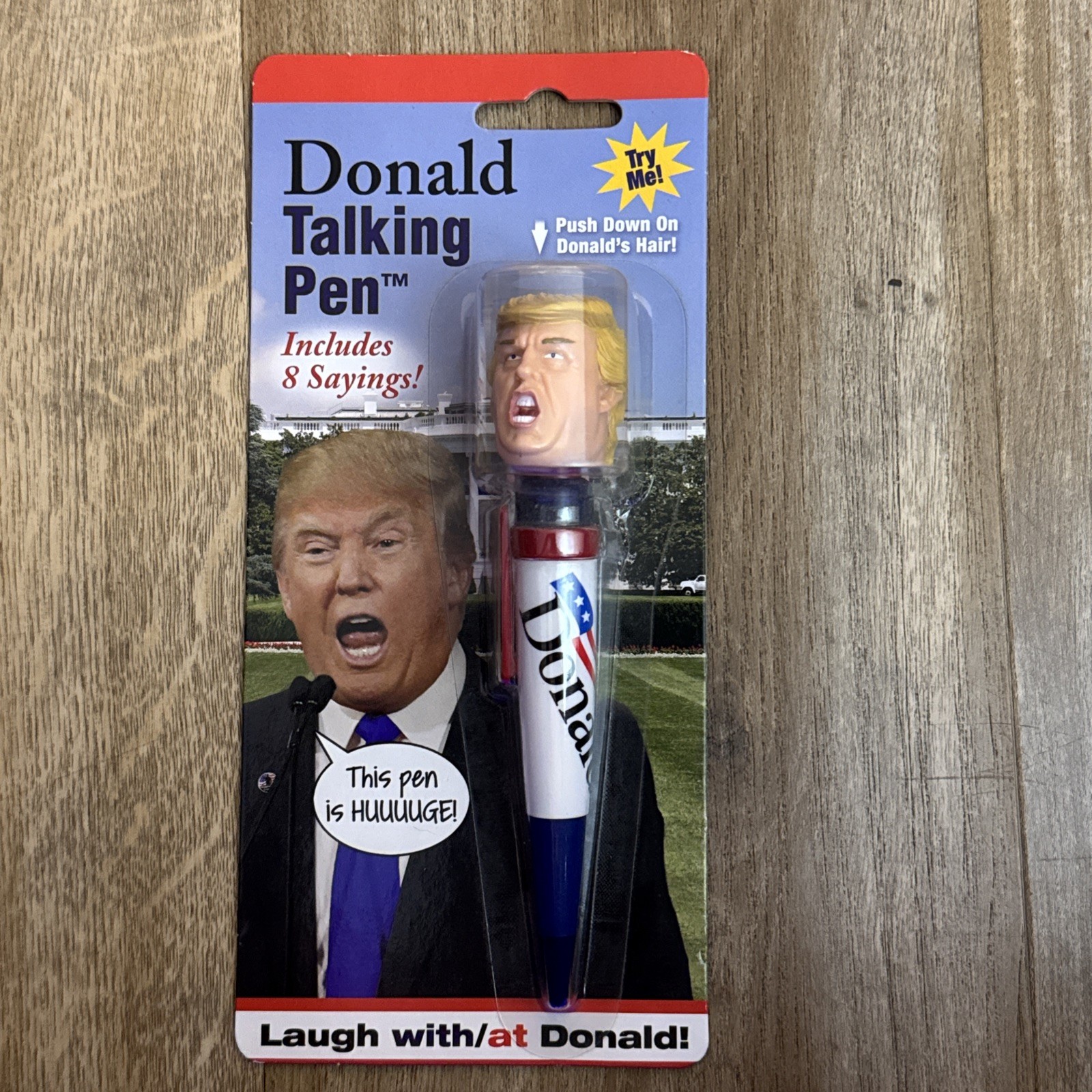 Talking DONALD TRUMP Pen BRAND NEW UNOPENED Collectible Edition 8 Sayings