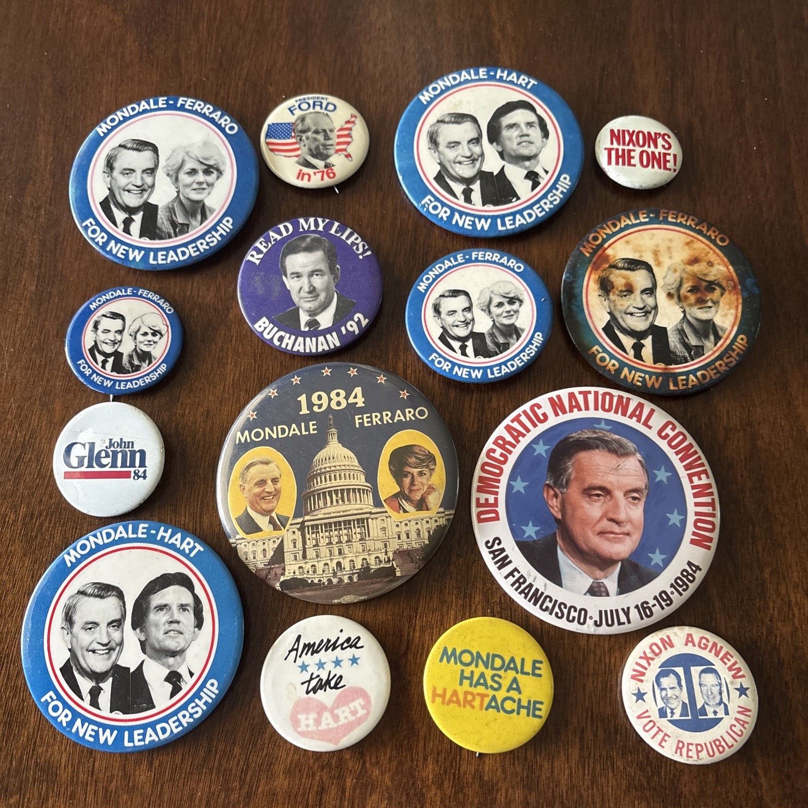 15 Lot Campaign Buttons
