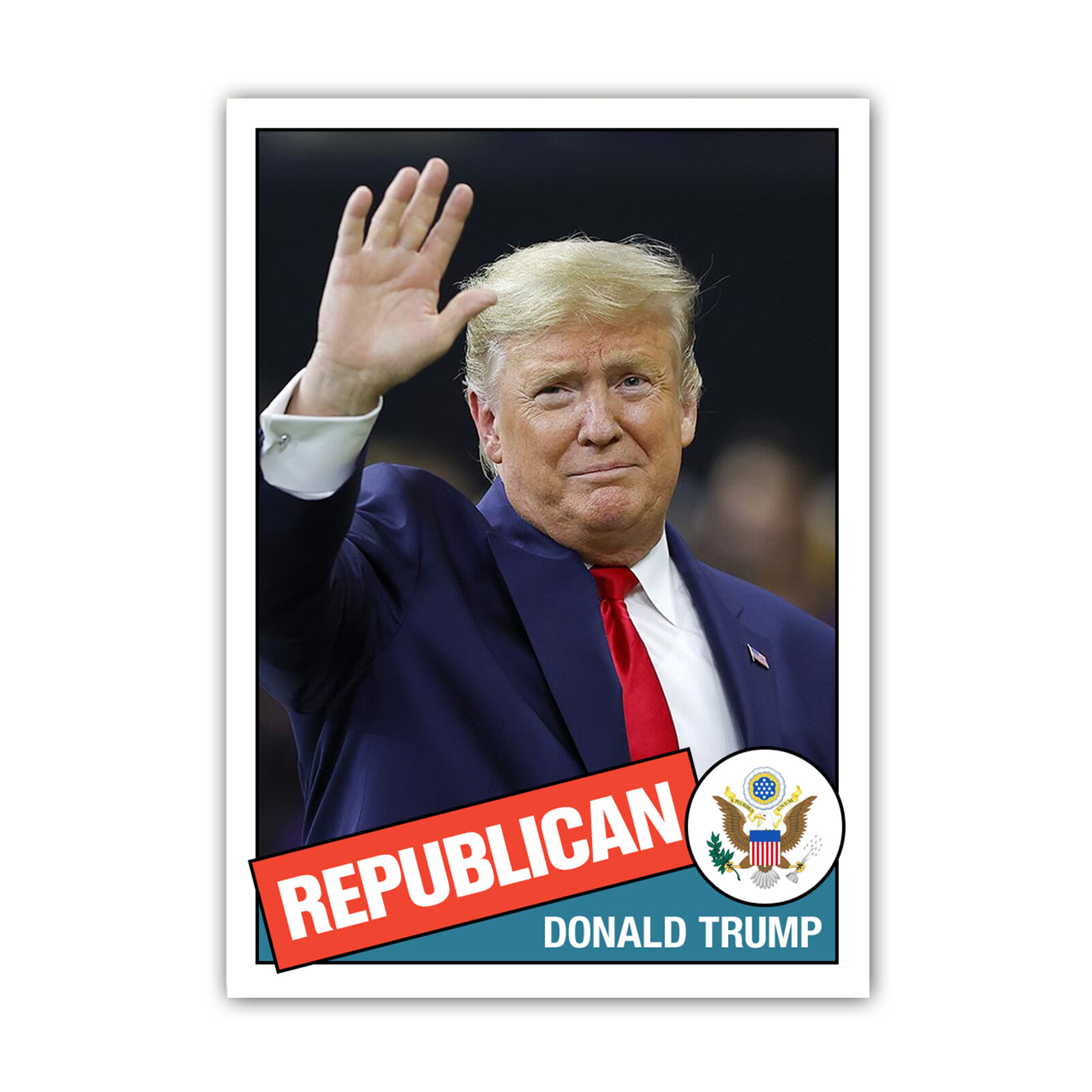 Donald Trump Novelty Custom 1985 Style Republican Baseball Card MAGA GOP 2020