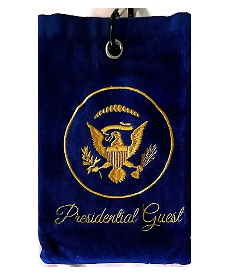 Presidential White House VVIP Guest Golf Towel w/ Embroidery & Hook