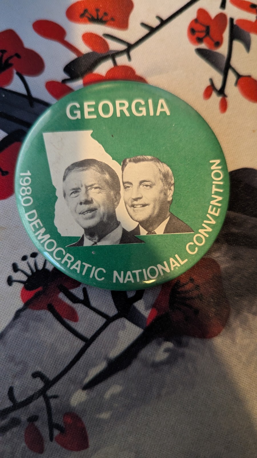Jimmy Carter Georgia 1980 Campaign Pin Button