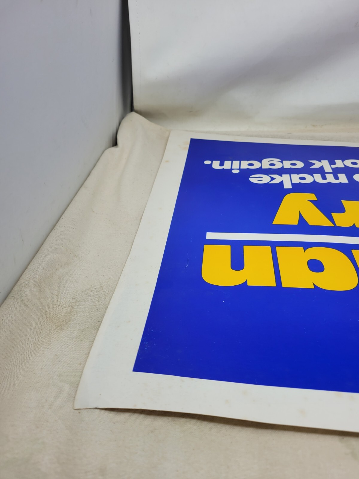 Lehrman Emery election political poster vintage original 1980s 25″ x 19″