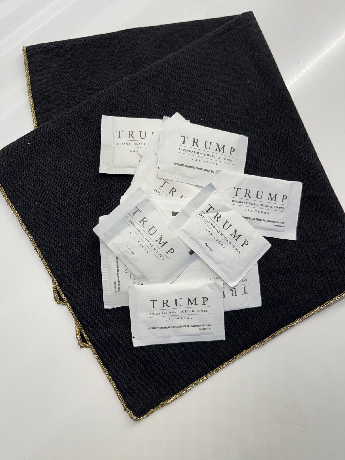Trump Sugar Packets Lot of 17 Trump International Hotel Las Vegas Unopened MAGA
