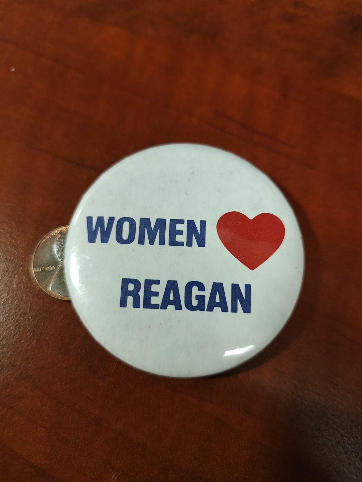 Women love (heart) for Reagan Button Pin Campaign Button 2.25″ Ronald Nancy nice