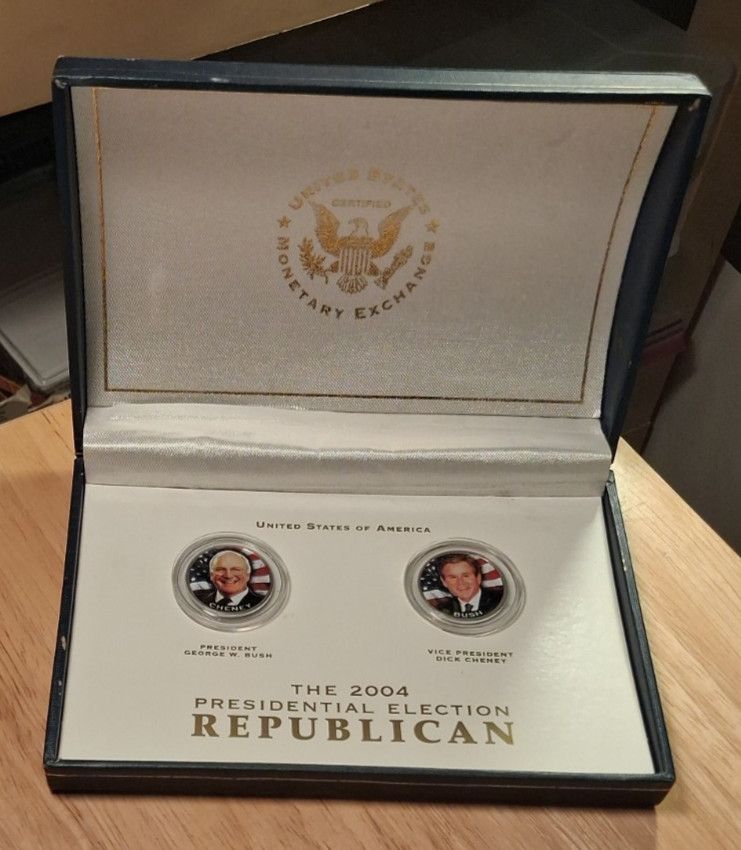 2004 Presidential Election Republican – George Bush & Dick Cheney Coins