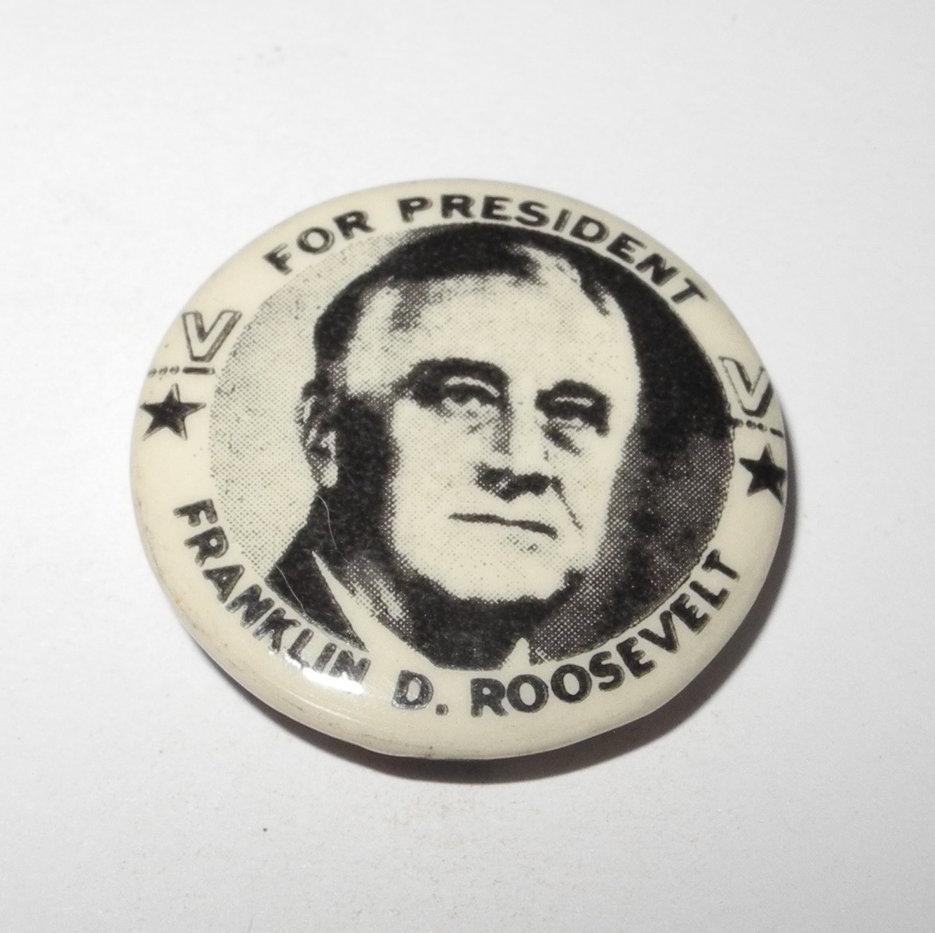 1944 FRANKLIN D ROOSEVELT Political Campaign President Election Button 1.25″ Pin