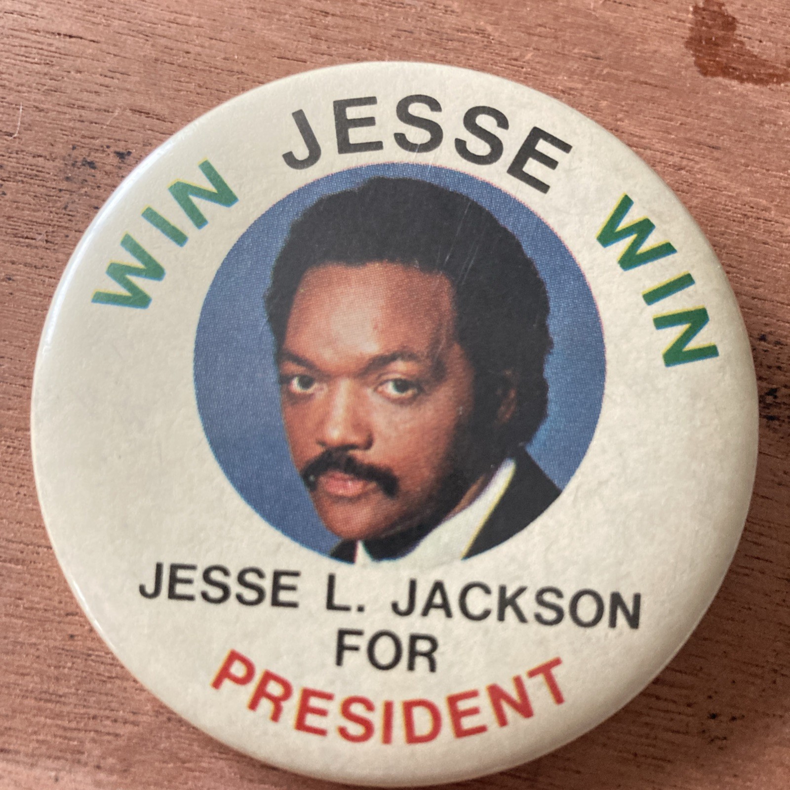 Vintage Jesse Jackson For President Political Button / Pin