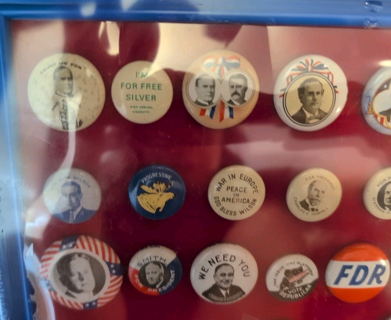 Complete Set 38 Presidential Campaign Pins Buttons 1972 Amoco Oil Reproduction