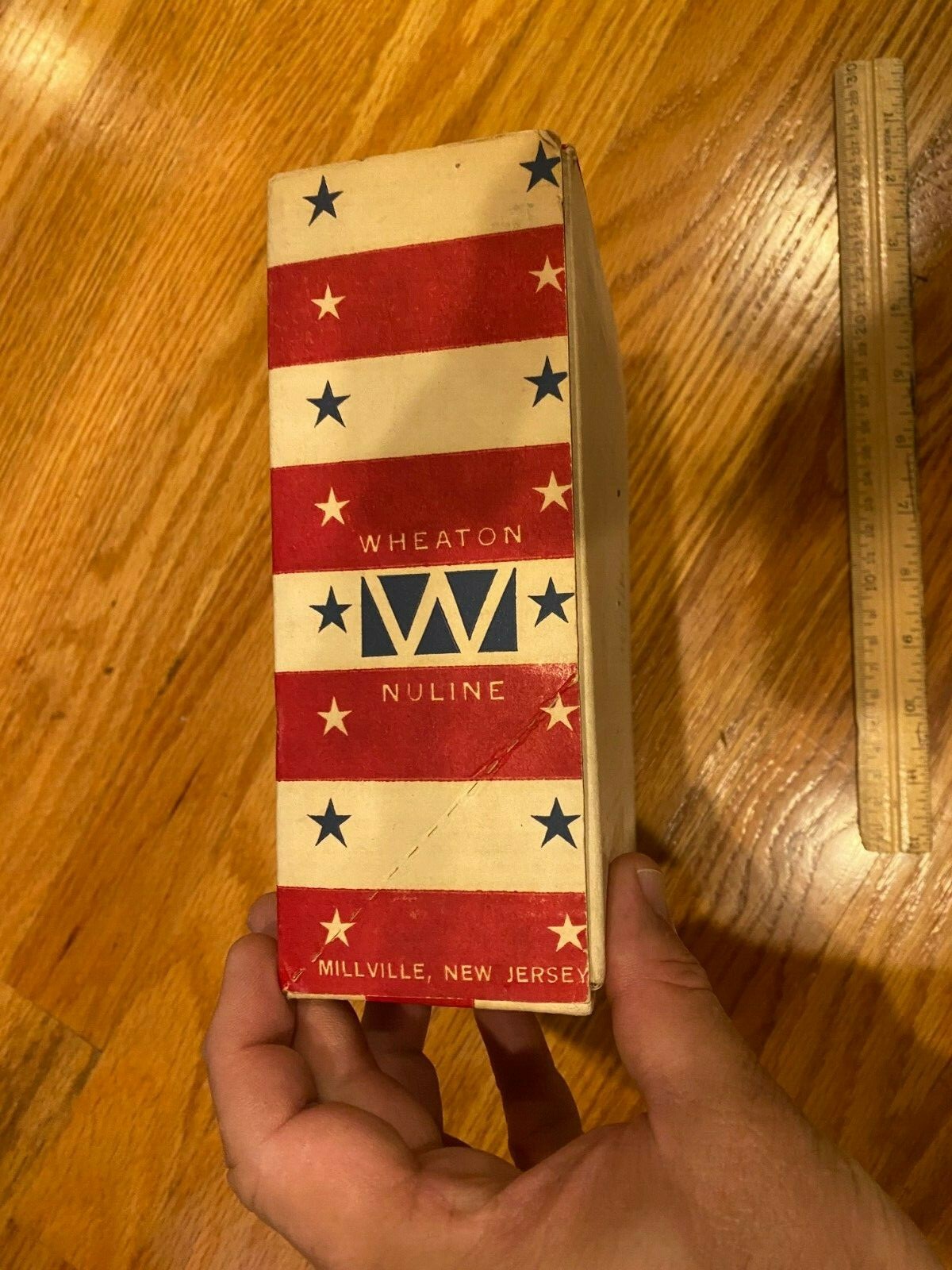 VINTAGE 1968 REPUBLICAN PARTY PRESIDENTIAL CAMPAIGN BOX RED WHITE BLUE WHEATON
