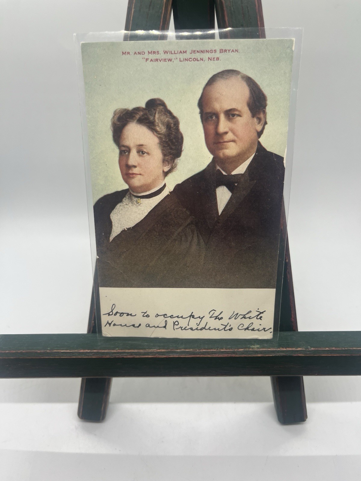 William Jennings Bryan Postcard 1908 Lincoln Nebraska