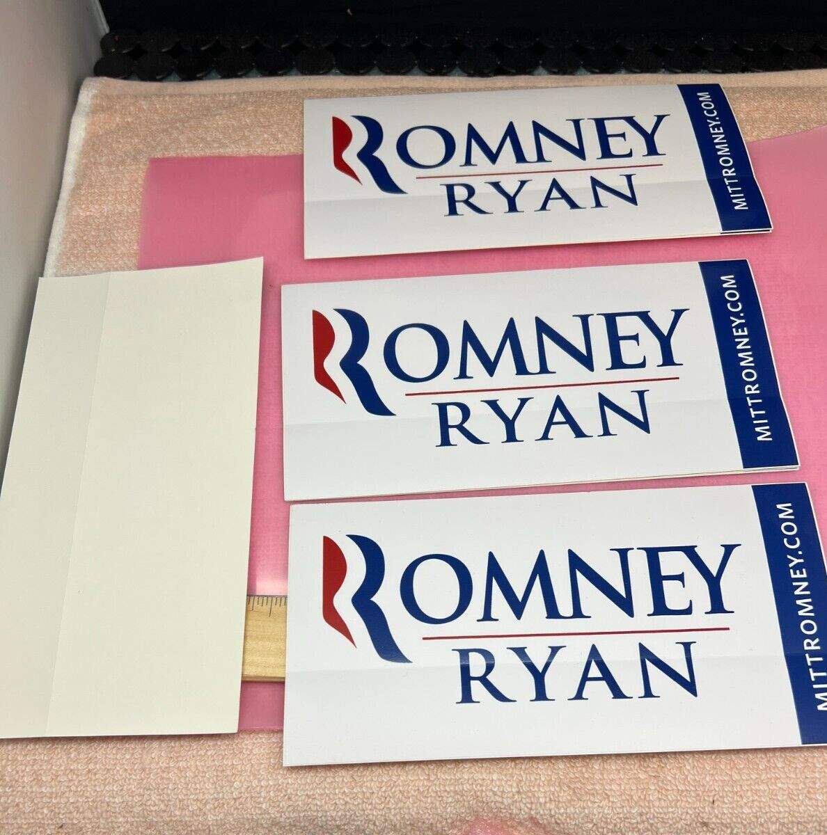 Mitt Romney Paul Ryan Official 2012 President Campaign Bumper Sticker, Qty of 1