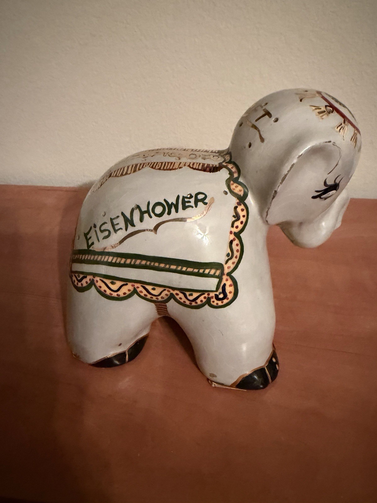 VINTAGE ONE OF A KIND REPUBLICAN ELEPHANT EISENHOWER NIXON TAFT ROBERTSON 1952