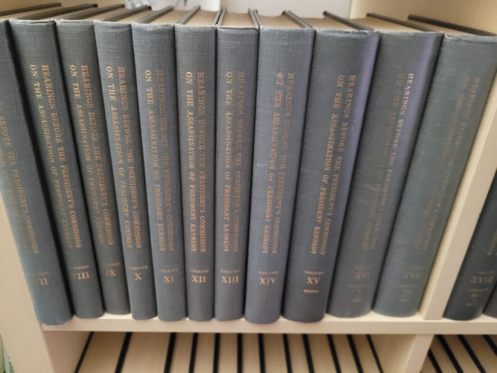 Warren Commission Hearings & Report Pres. Kennedy Assassination 27 Volumes