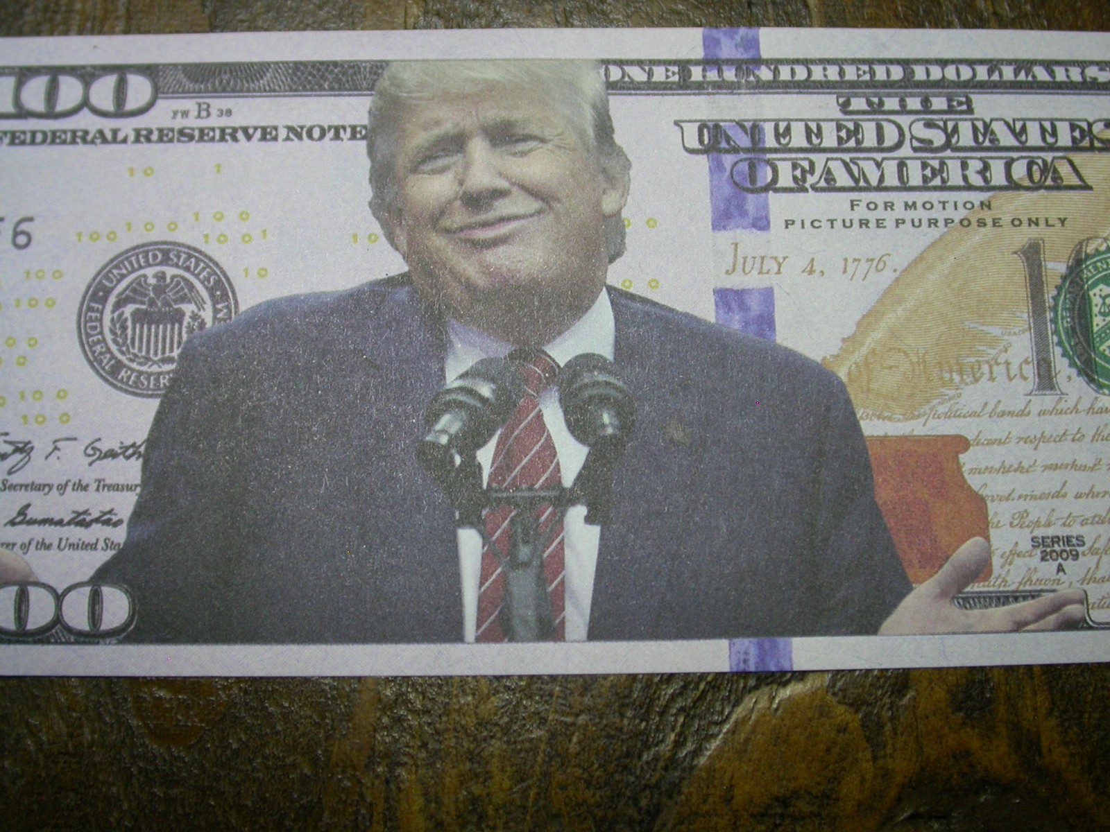 Donald Trump Presidential Hundred Dollar $100 Bill US Novelty Note – SEE PICS!!!