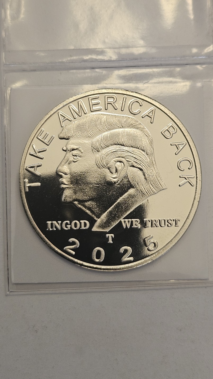 2025 Donald Trump Coin Take America Back Silver Plated – SHIPPED FROM USA
