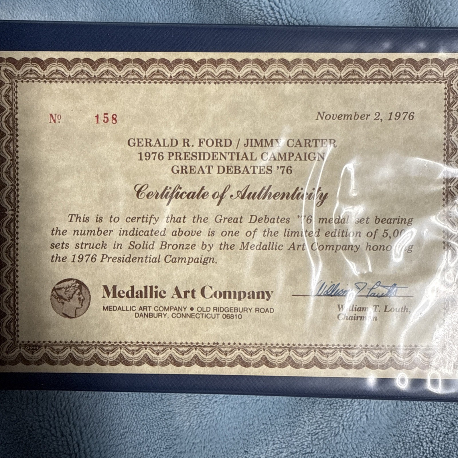 1976 Presidential Campaign Great Debates Ford And Carter Bronze Coins