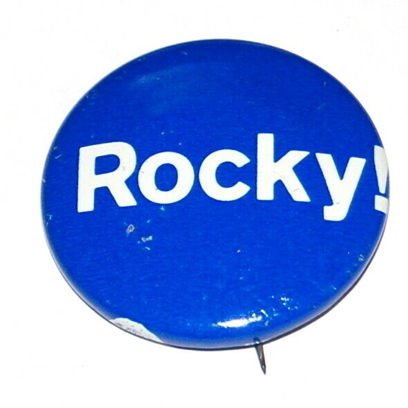 1968 NELSON ROCKEFELLER ROCKY campaign pin pinback button political presidential