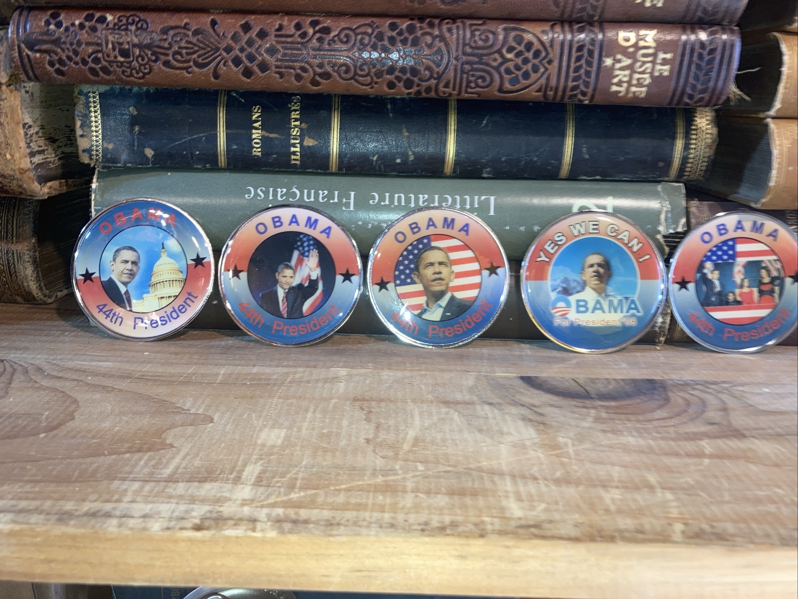 Lot 5 Obama Political Campaign Inaugural Pins 44th President Yes We Can