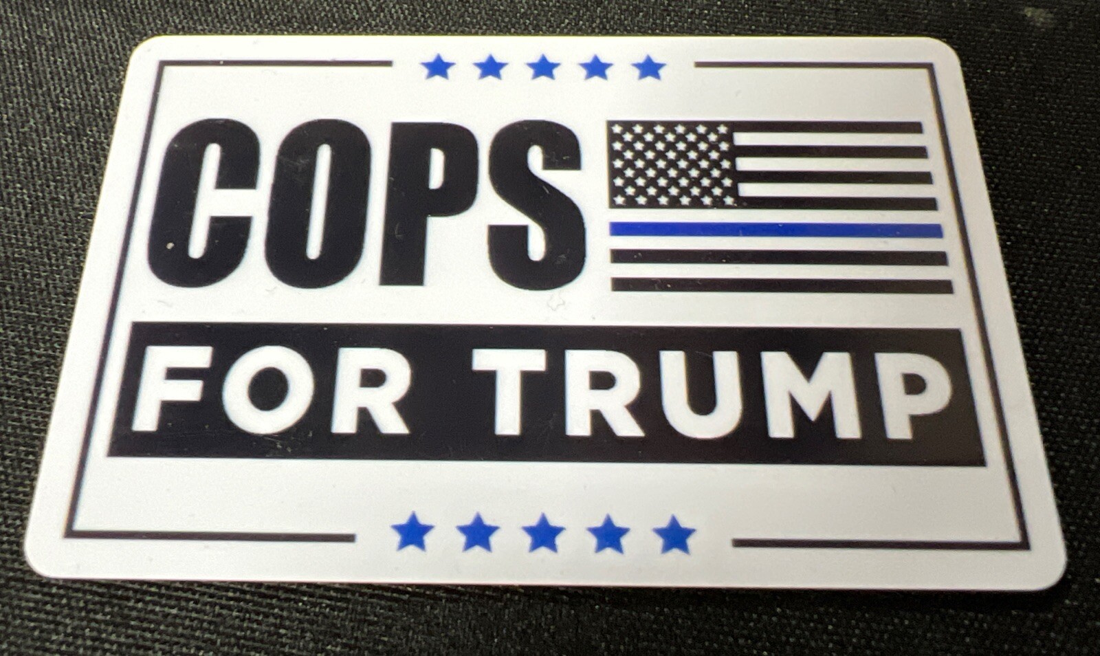 COPS FOR TRUMP ID Card Plastic MAGA USA