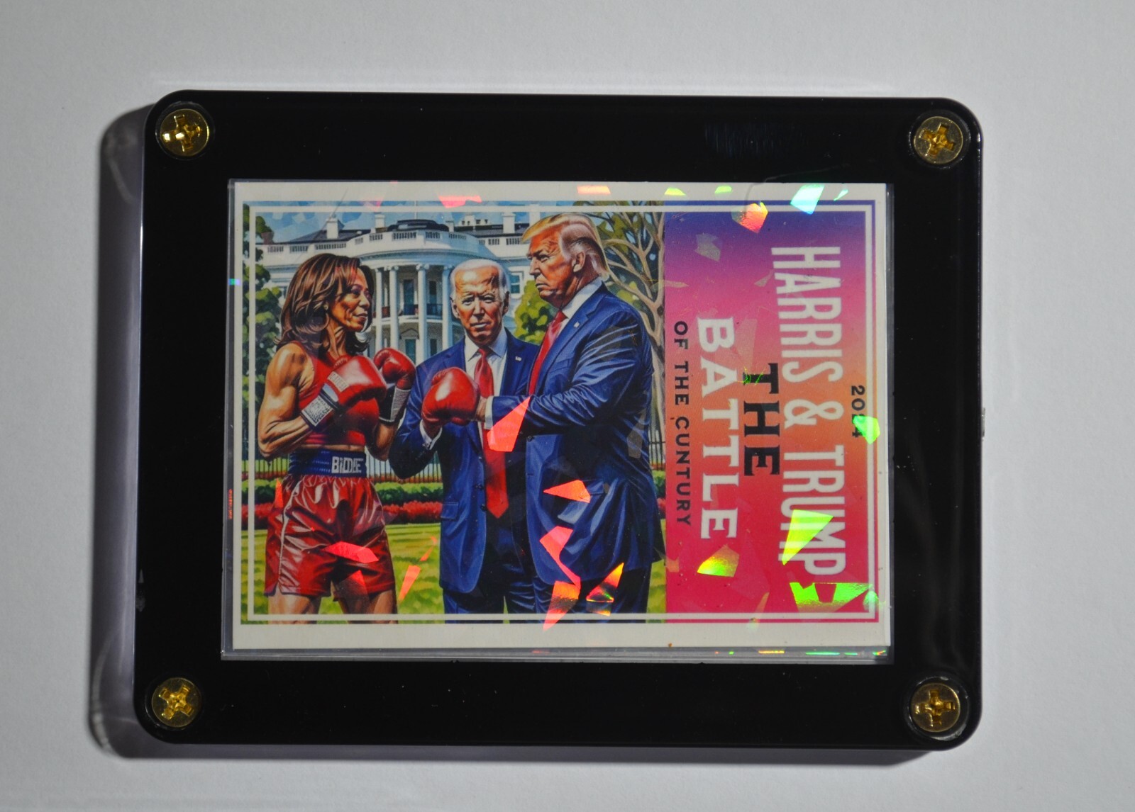 Donald Trump and Kamala Harris, The Battle of the Century Trading Card