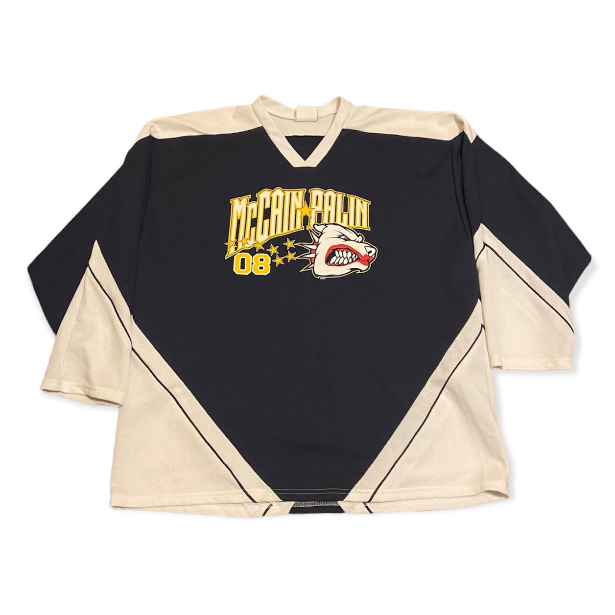 McCain Palin 2008 Presidential Campaign Hockey Jersey Sz 2XL