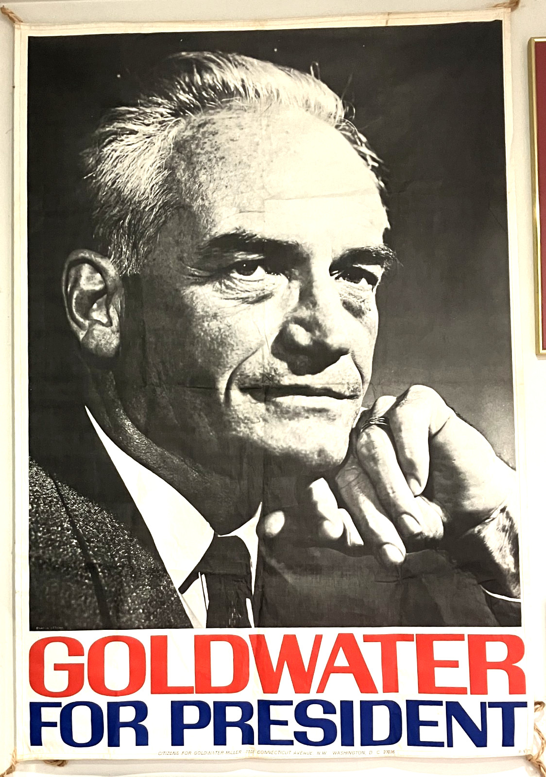 Goldwater 1964 GOP Presidential candidate outdoor banner 41″ x 61″