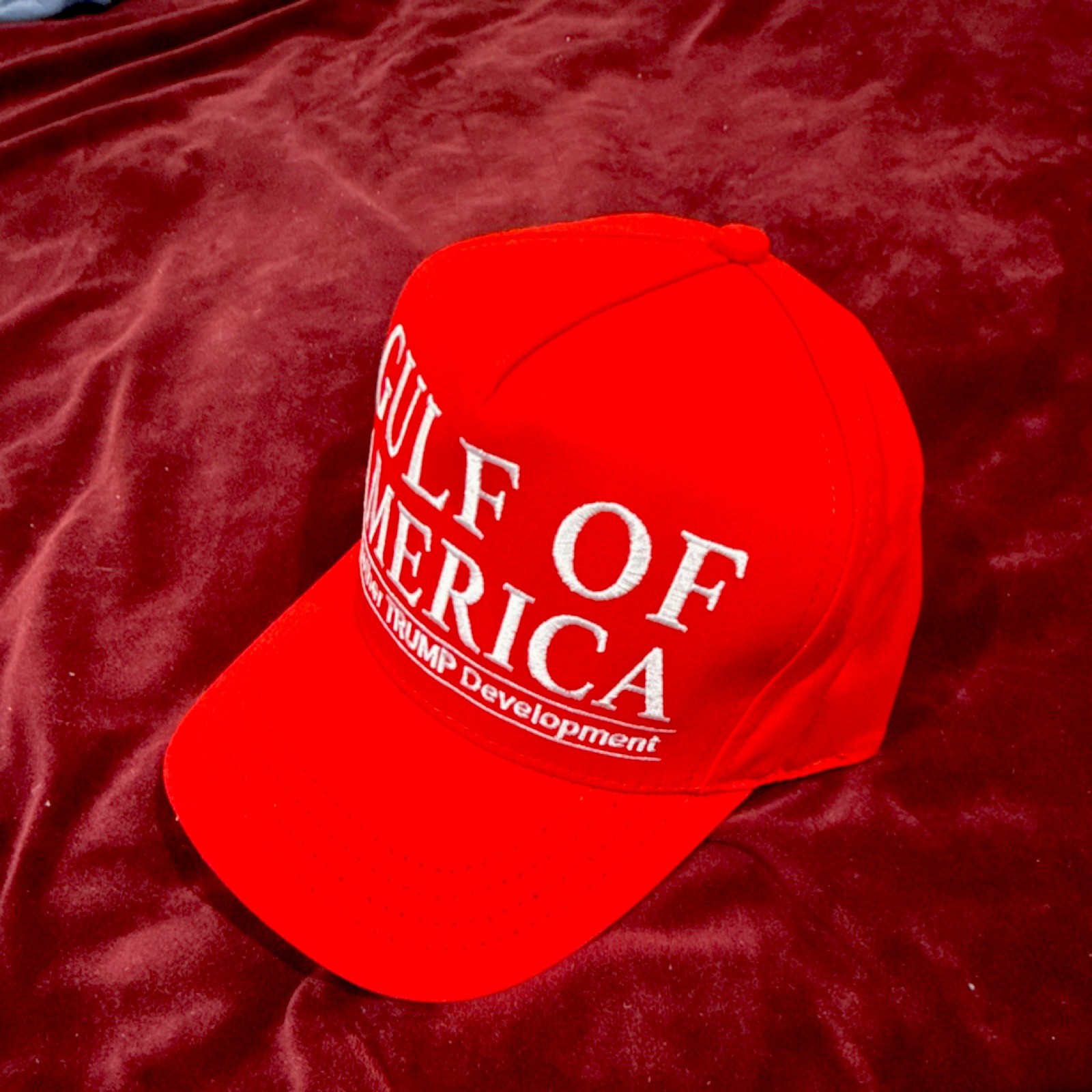 Official Cali-Fame Trump AMERICA Red Adjustable Hat Made in USA *NEW*