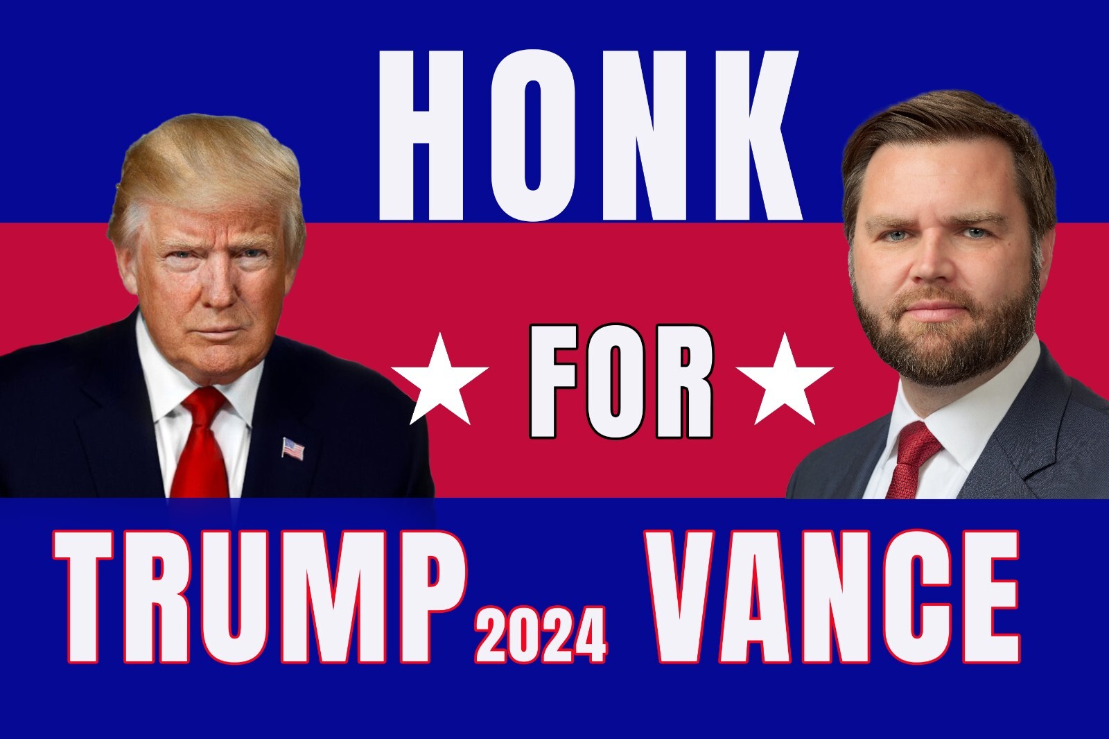 10 TRUMP-VANCE RALLY SIGNS (18 X 12″) 16 PT CARD STOCK FREE SHIPPING