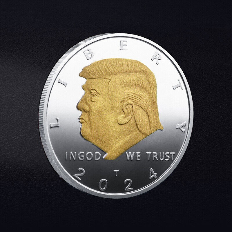 2024 Donald Trump Silver President Seal Liberty Challenge Coin (1 PCS) MAGA