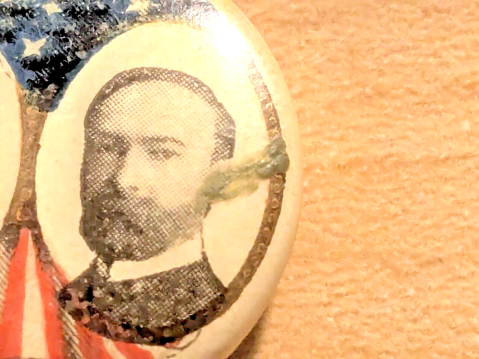 Rare Theodore Roosevelt & Fairbanks 1904 Presidential Election Pinback 21.7mm
