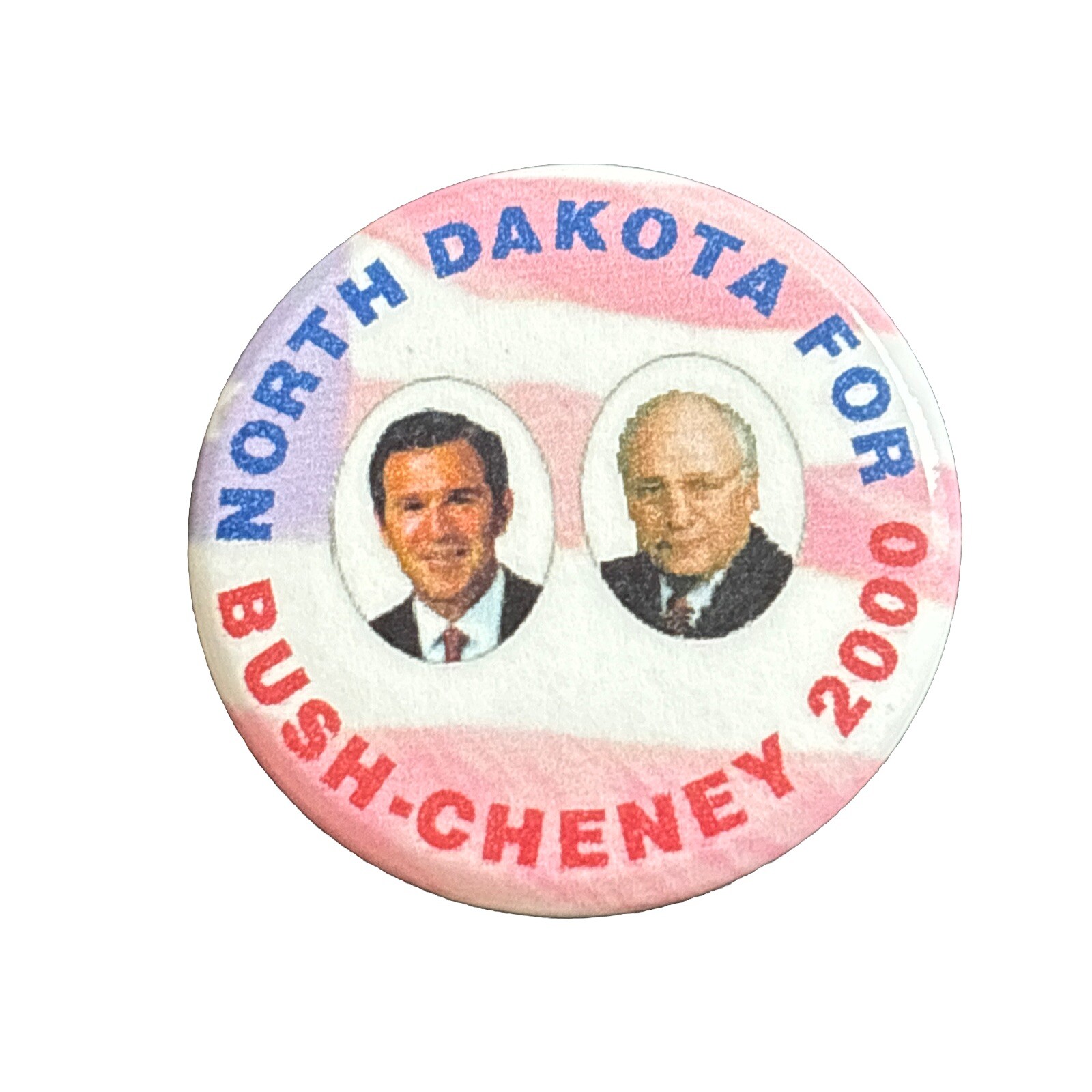 2000 George W. Bush for President North Dakota Pin 50 State 1.75″ Button Cheney