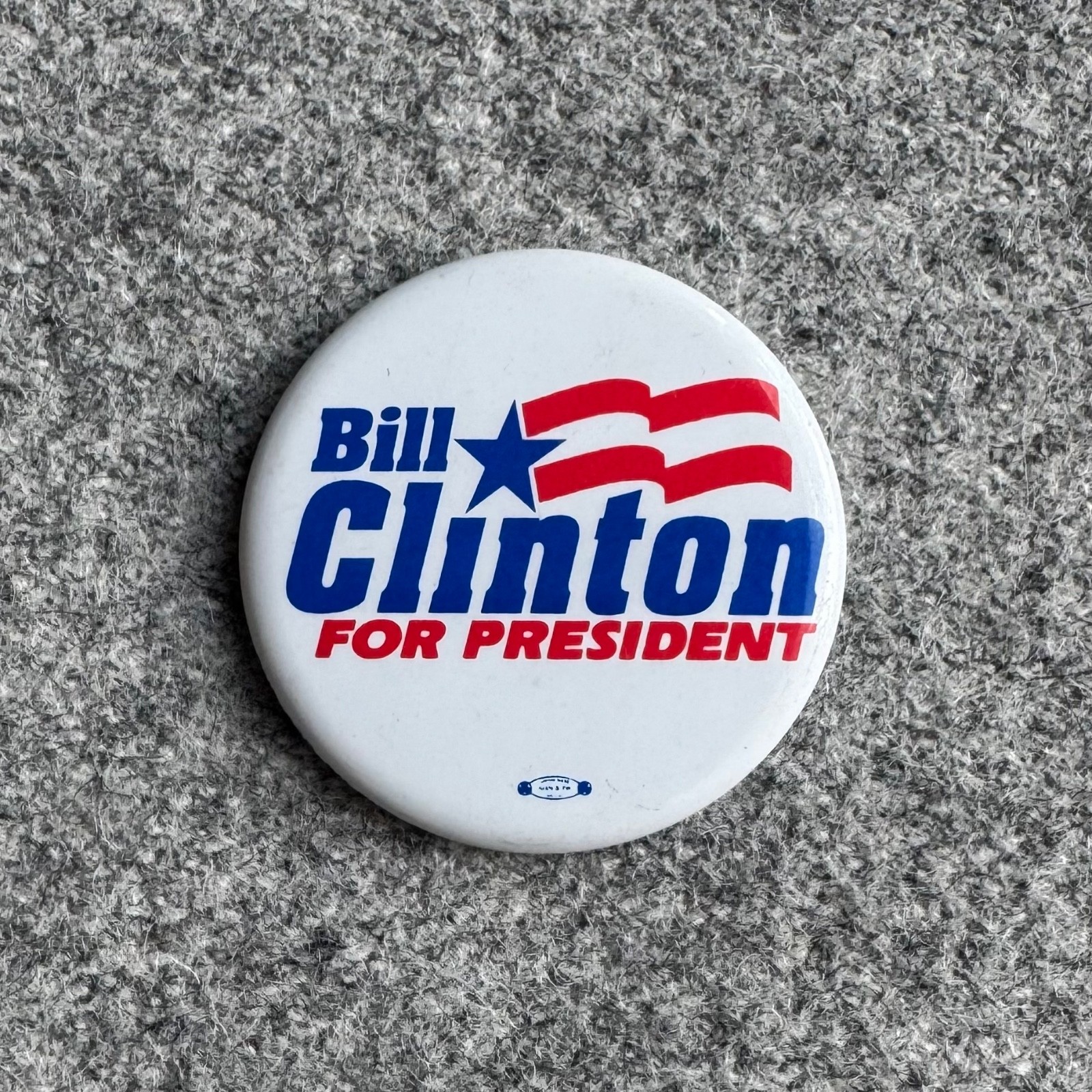 1992 BILL CLINTON FOR PRESIDENT Political Election Campaign Pin