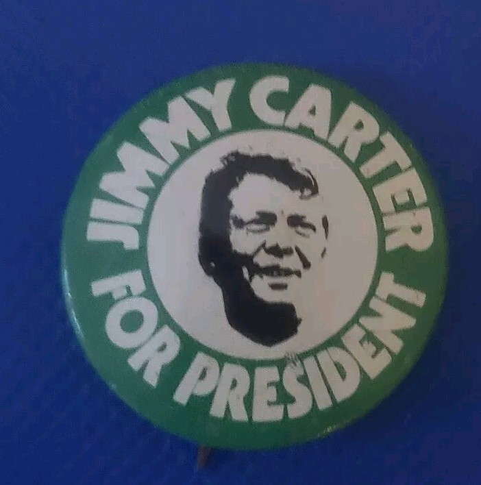 Lot of 4 – Jimmy Carter/ Walter Mondale Presidential Campaign Buttons, Flasher