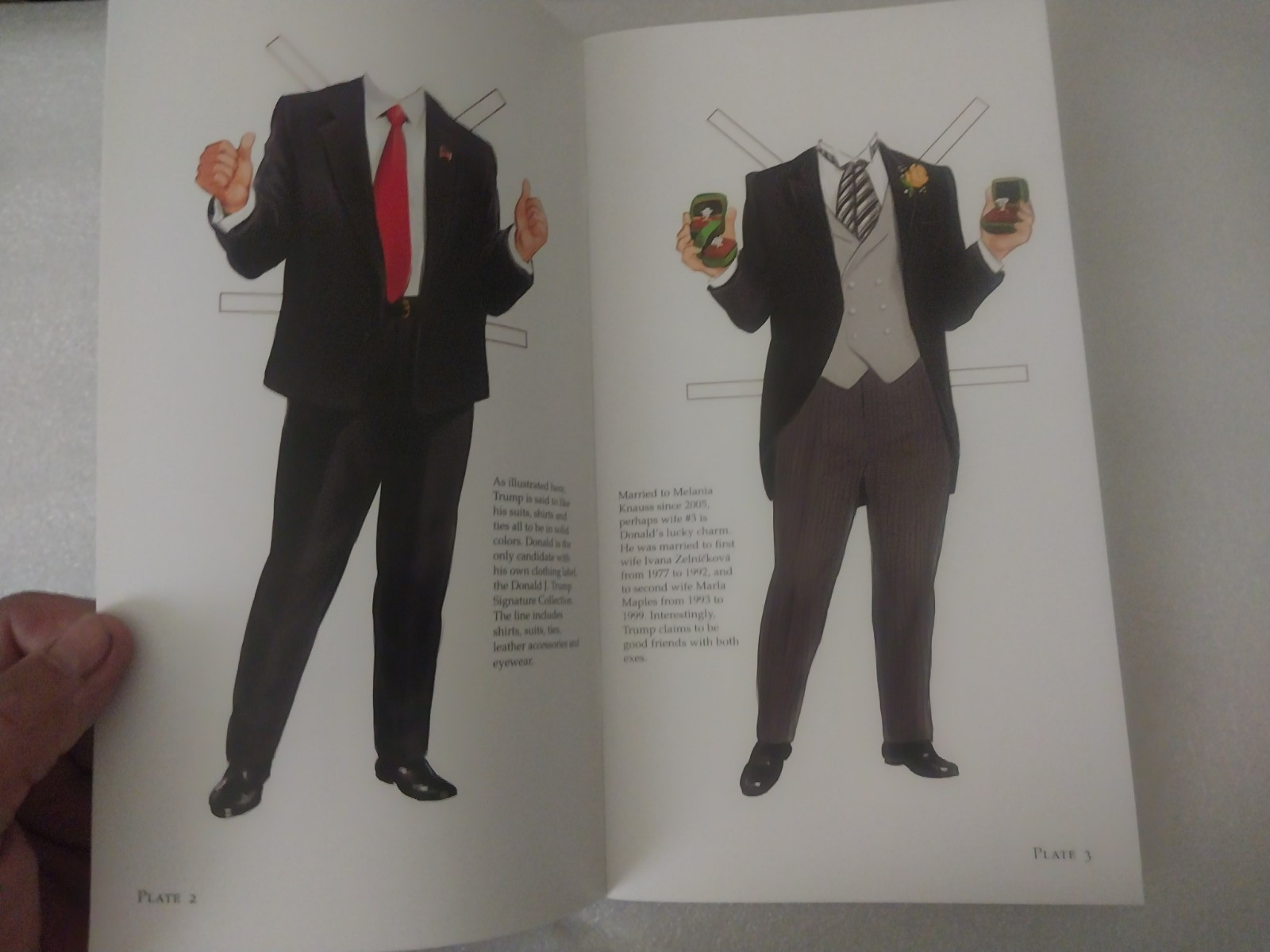 Donald Trump paper doll book by Tim Foley (Collectible Campaign Edition) 2016