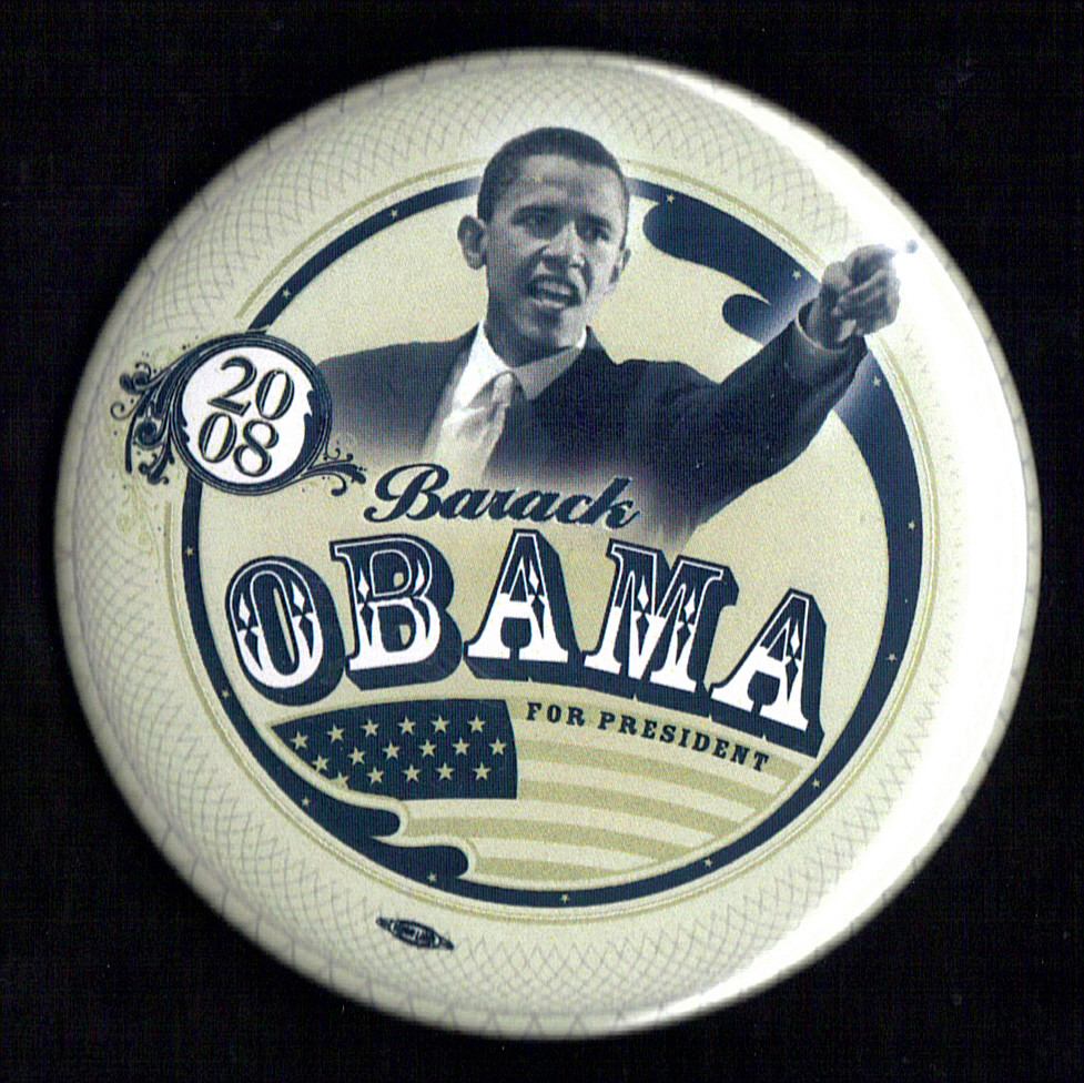 2008 Barack Obama 3″ / “Early” Presidential Campaign Button (Pin07)