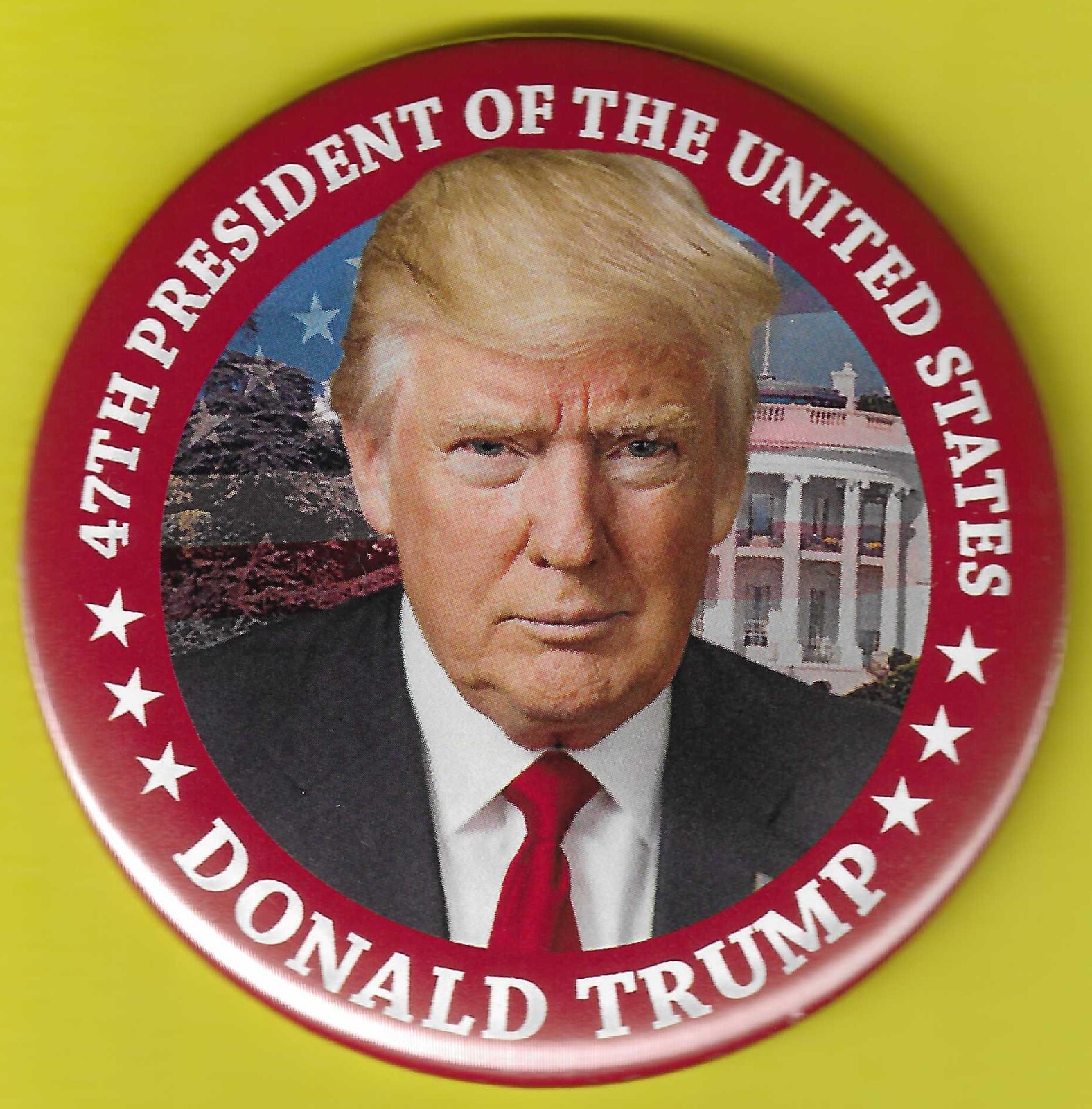 2025 Donald Trump – 3″ / “47th President” Inauguration Souvenir Button(Pin35L)