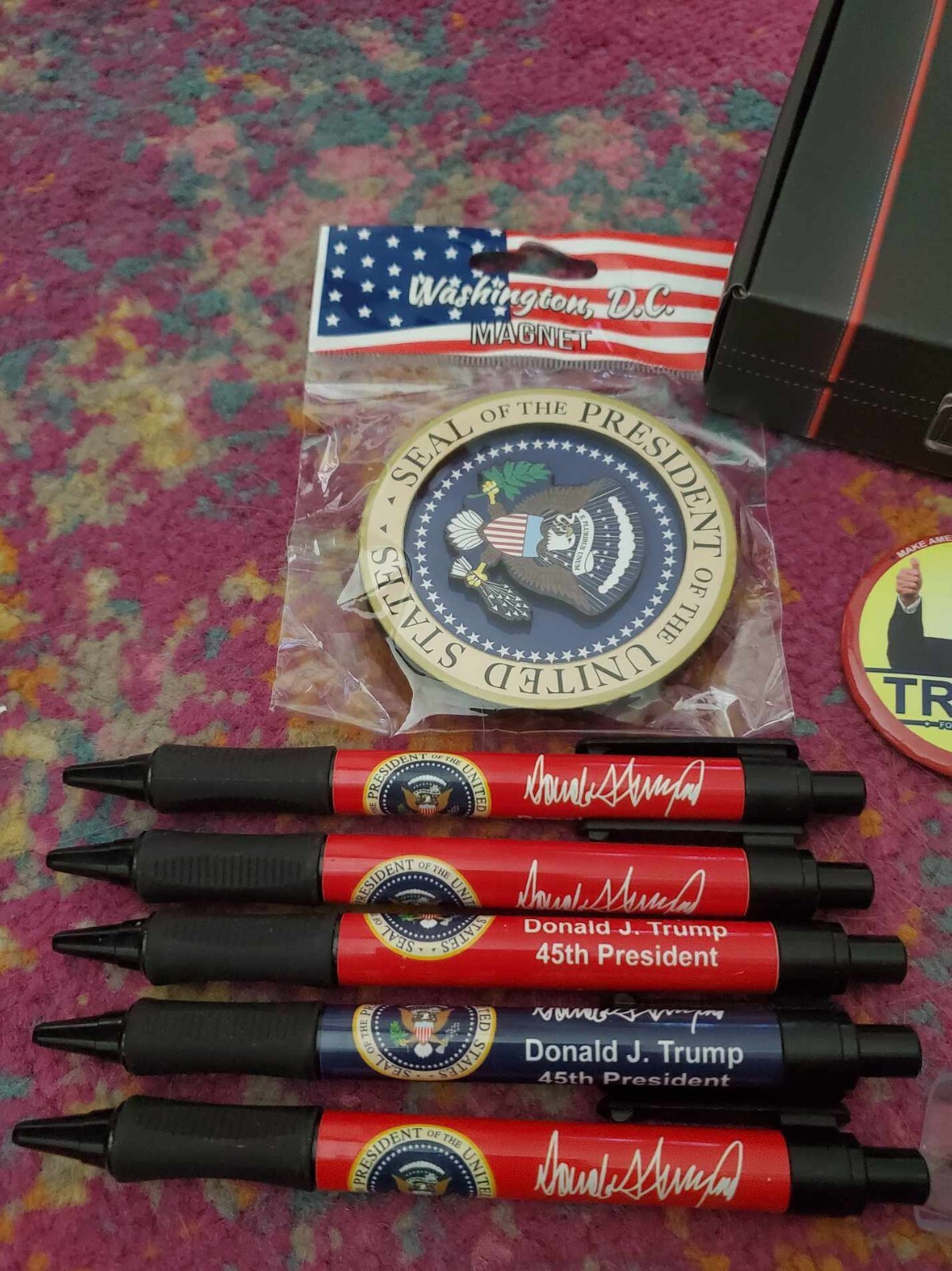 RARE 14PC TRUMP 2016-NOW LOT, SIGNED EASTER EGG WHITEHOUSE PENS CARDS PIN +MORE