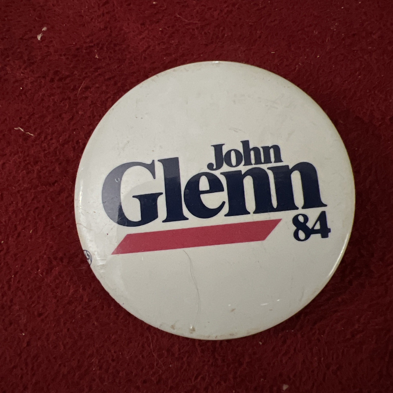 Vintage John Glenn 84 Presidential Campaign Pin Button Political Memorabilia