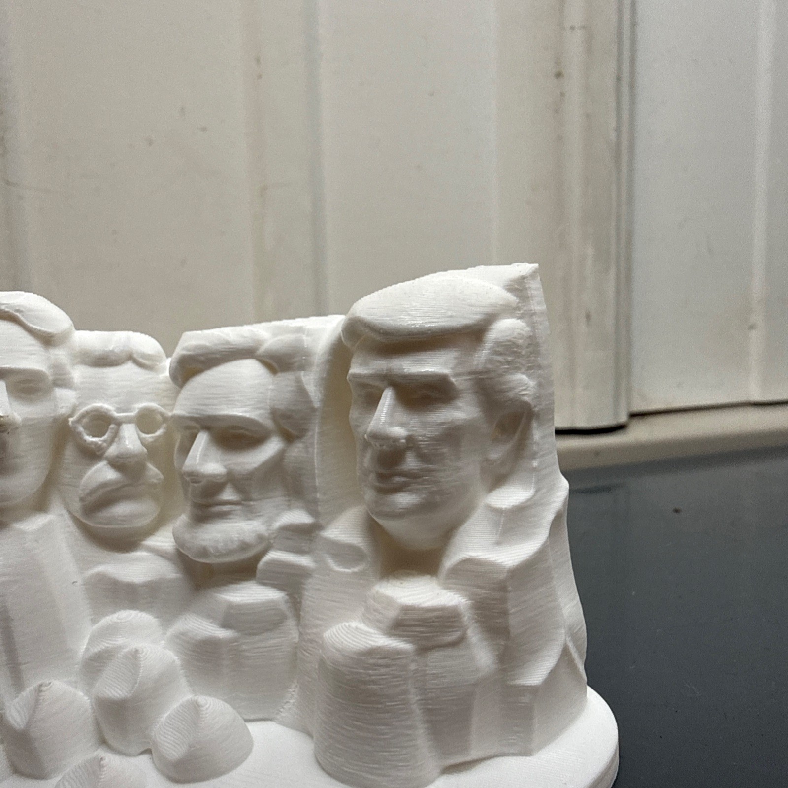 President Donald Trump Mount Rushmore TrumpMore MAGA 3D Printed White