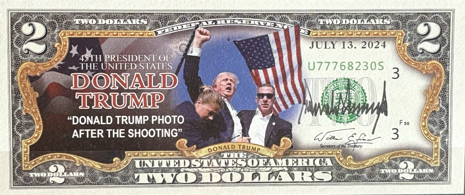 Donald J Trump Iconic Moment In History Novelty Print. Banned On MARKETPLACE