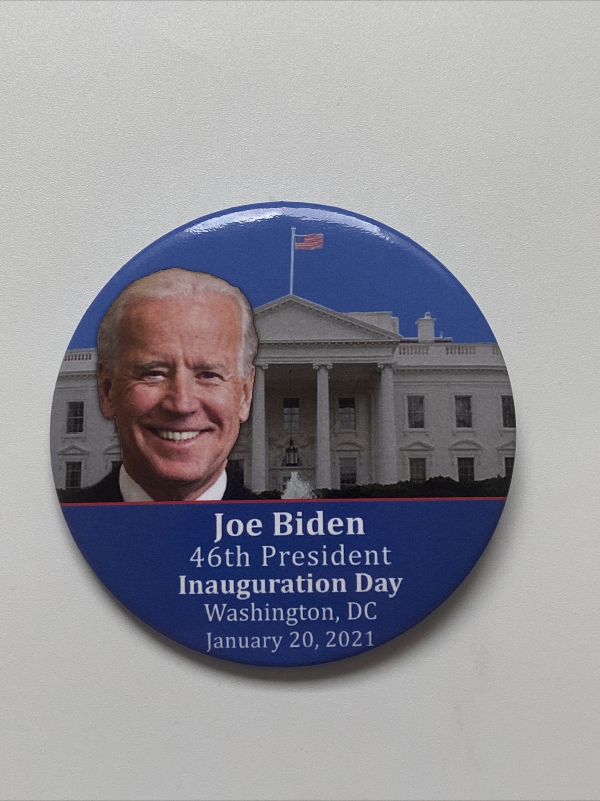 2021 President Joe Biden 3″ Inauguration Day Button 46th President Pin